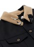  - LOEWE - Fleece collar denim jacket