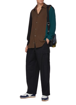 Figure View - Click To Enlarge - LOEWE - Colourblock Oxford Shirt