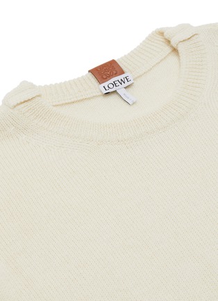  - LOEWE - Alpaca wool leather anagram sweater