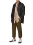 Figure View - Click To Enlarge - LOEWE - Double Chest Pocket Stripe Wool Cotton Blend Shirt