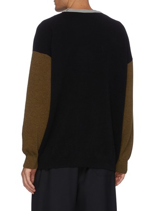 Back View - Click To Enlarge - LOEWE - Anagram embroidered raglan sweater