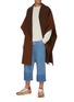 Figure View - Click To Enlarge - LOEWE - Cashmere wool stripe poncho