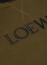  - LOEWE - Tassel drawstring logo embroidered oversized cape hoodie