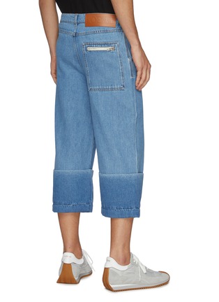 Back View - Click To Enlarge - LOEWE - Turn up hem relaxed jeans