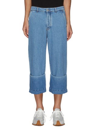 Main View - Click To Enlarge - LOEWE - Turn up hem relaxed jeans