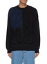 Main View - Click To Enlarge - LOEWE - Woven anagram detail raglan sweater