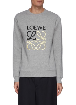 Main View - Click To Enlarge - LOEWE - Anagram embroidered sweatshirt