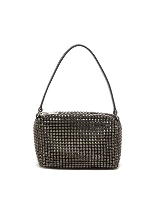 Main View - Click To Enlarge - ALEXANDER WANG - Heiress' Medium Rhinestone Embellished Top Handle Pouch