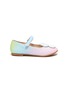 Main View - Click To Enlarge - SOPHIA WEBSTER - Iridescent Butterfly Motif Toddler Glitter Ballerina Flats