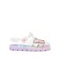 Main View - Click To Enlarge - SOPHIA WEBSTER - Butterfly Unicorn Motif Transparent Toddler and Kids Jelly Caged Sandals