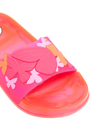 Detail View - Click To Enlarge - SOPHIA WEBSTER - Butterfly Motif Kids Jelly Slides