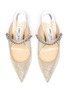 Detail View - Click To Enlarge - JIMMY CHOO - 65 Bing' glitter tulle mules