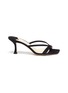 Main View - Click To Enlarge - JIMMY CHOO - 'Maelie' Thin Strap Suede Curved Heel Sandals