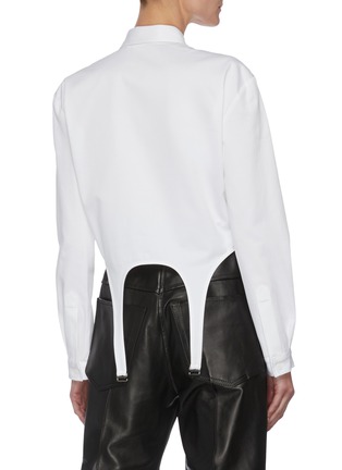 Back View - Click To Enlarge - DION LEE - Strap waist garter shirt