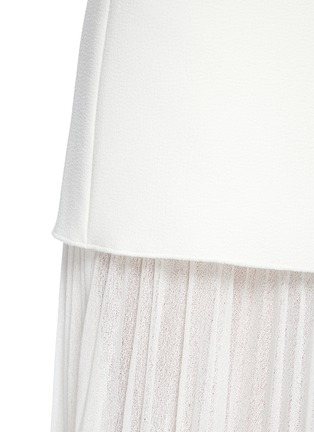 Detail View - Click To Enlarge - DION LEE - Pleated sheer crepe insert skirt