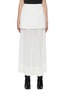 Main View - Click To Enlarge - DION LEE - Pleated sheer crepe insert skirt