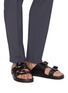 Figure View - Click To Enlarge - PIERRE HARDY - Double strap leather beach sandals