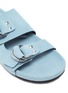 Detail View - Click To Enlarge - PIERRE HARDY - Double strap suede beach sandals
