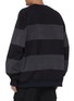 Back View - Click To Enlarge - JUUN.J - Denim blend striped sweatshirt