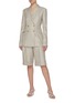 Figure View - Click To Enlarge - GABRIELA HEARST - Judy' Double Belt Loop Wool Silk Linen Shorts