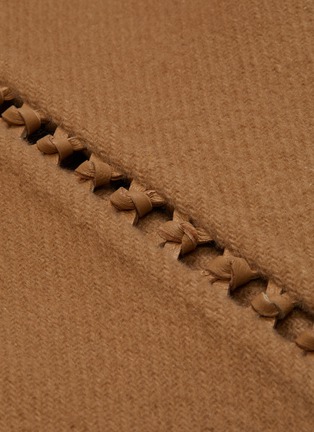  - GABRIELA HEARST - Proteus' Leather Knot Detail Waist Tie Wrap Blazer