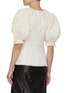 Back View - Click To Enlarge - GABRIELA HEARST - 'Bonnie' Pleated Balloon Sleeve Linen Blouse