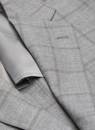  - RING JACKET - Notch lapel check wool suit