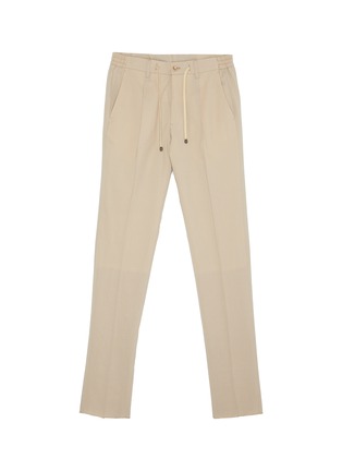 RING JACKET | Centre Pleat Drawstring Waist Wool Pants ...