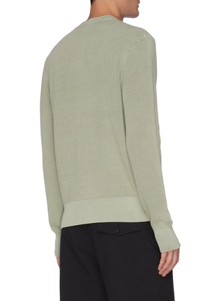 Back View - Click To Enlarge - RAG & BONE - Dexter' Rib Knit Organic Cotton Sweater