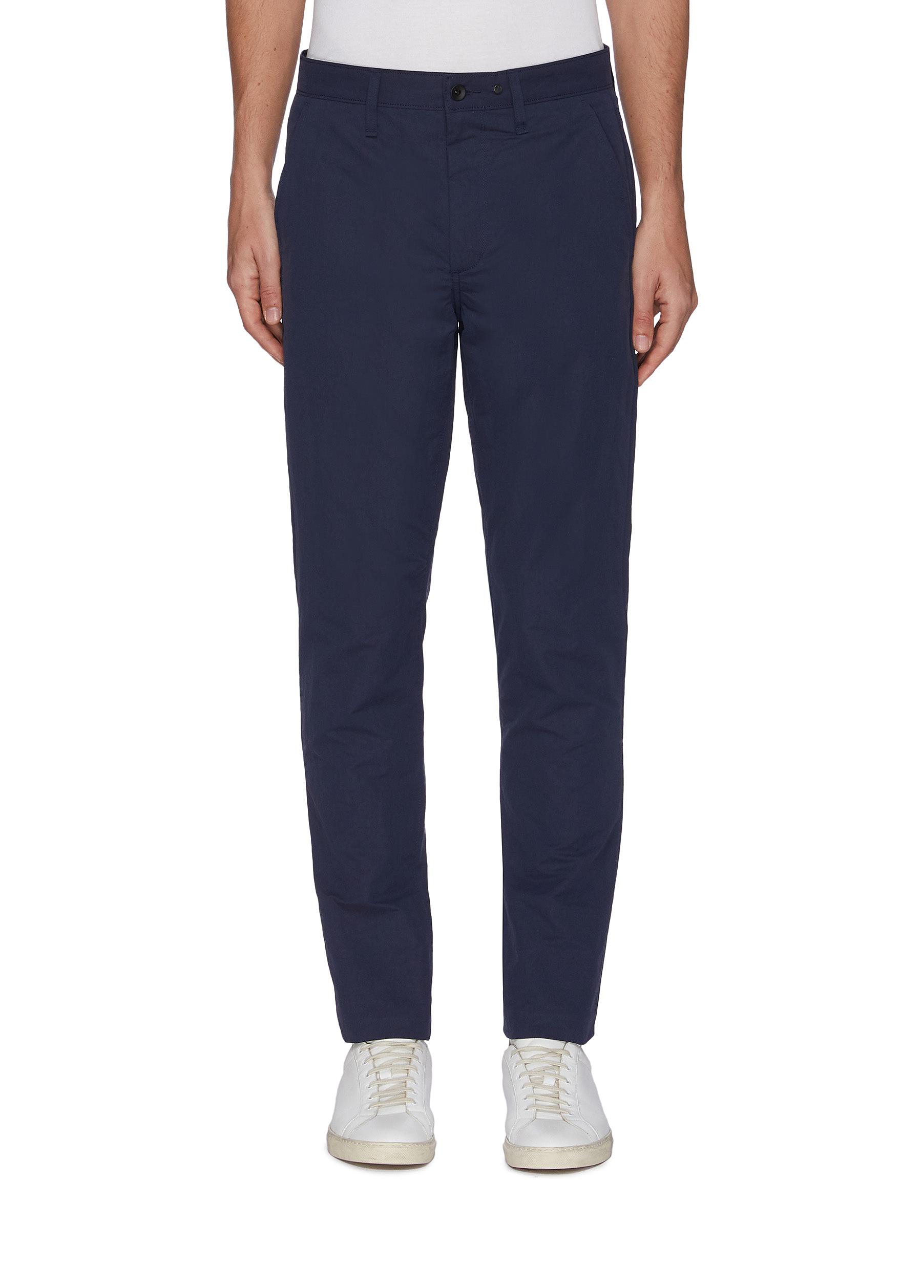 Rag & Bone Fit 2 Slim-fit Garment-dyed Cotton-twill Chinos In Blue