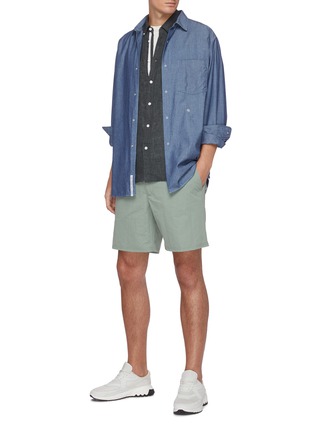 Figure View - Click To Enlarge - RAG & BONE - 'Eaton' lightweight cotton-nylon blend shorts