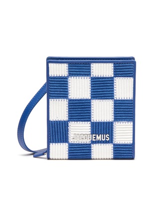 Main View - Click To Enlarge - JACQUEMUS - 'LE GADJO' Checkboard Logo Tag Pouch