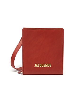 Main View - Click To Enlarge - JACQUEMUS - Le Gadjo' logo embellished leather pouch