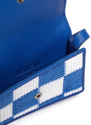 Detail View - Click To Enlarge - JACQUEMUS - 'Le Porte Azur' knit flap bag