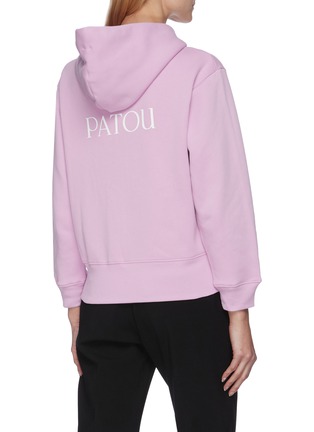Back View - Click To Enlarge - PATOU - Logo back zipped hoodie
