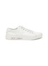 Main View - Click To Enlarge - SAINT LAURENT - 'Malibu' logo print sole leather sneakers
