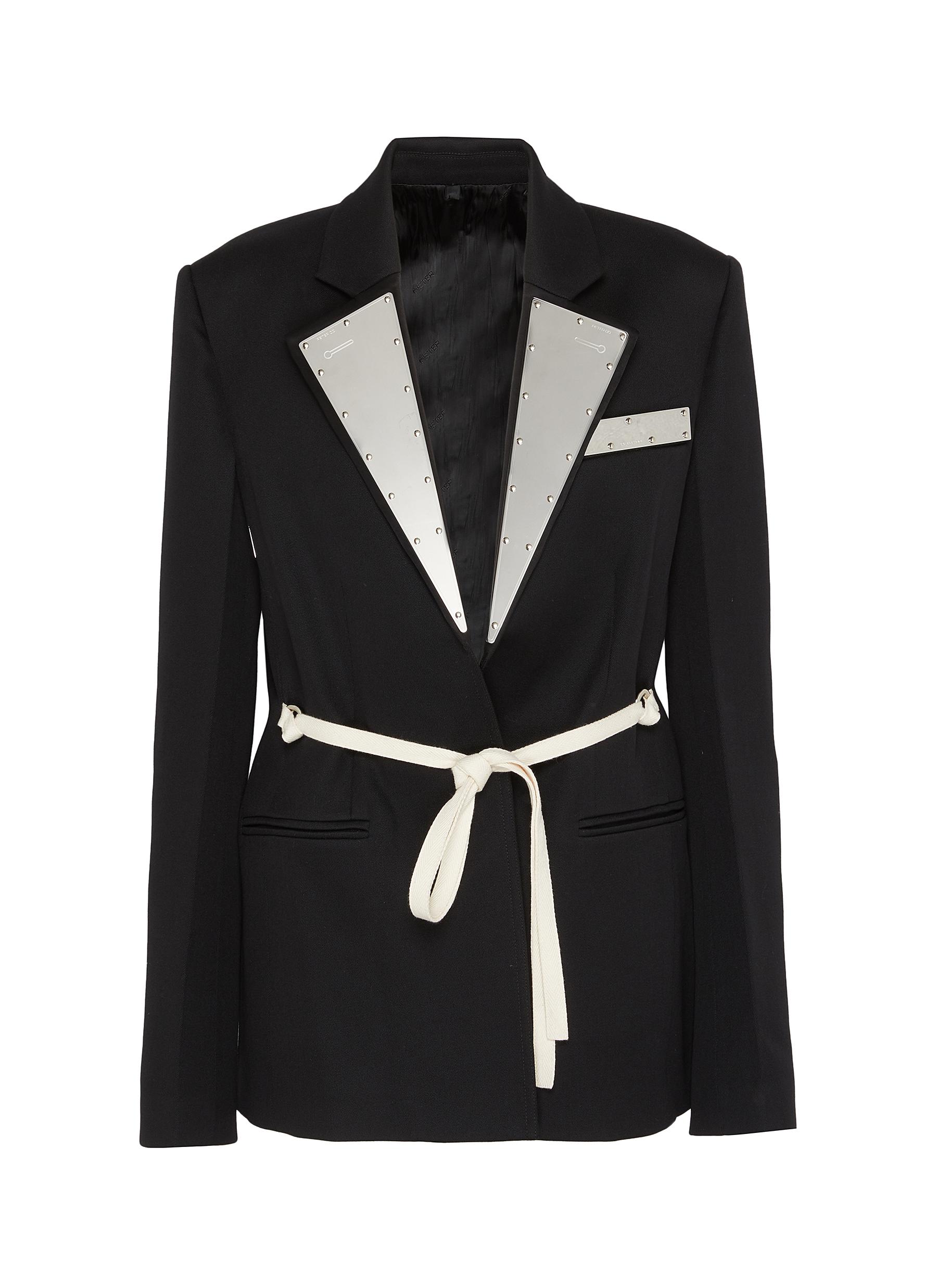 Peter Do Metal Detail Hybrid Everyday Blazer In Black | ModeSens