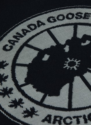 Detail View - Click To Enlarge - CANADA GOOSE - x Angel Chen Reflective Disc Logo Merino Wool Sweater
