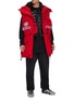 Figure View - Click To Enlarge - CANADA GOOSE - x Angel Chen Knit Sleeve Puffer Jacket