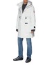 Figure View - Click To Enlarge - CANADA GOOSE - x Angel Chen 'Morgan Rain Snow Mantra' Logo Stripe Patch Pocket Raincoat