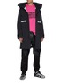 Figure View - Click To Enlarge - CANADA GOOSE - x Angel Chen 'Morgan Rain Snow Mantra' Logo Stripe Patch Pocket Raincoat