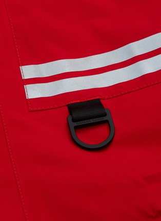  - CANADA GOOSE - x Angel Chen 'Morgan Rain Snow Mantra' Logo Stripe Patch Pocket Raincoat