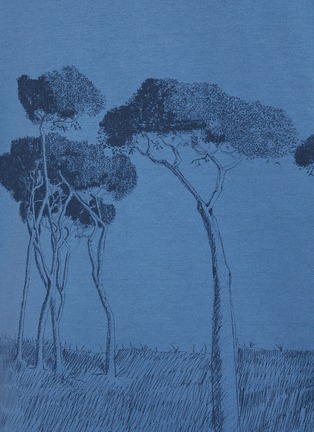  - BRIONI - Tree Print Cotton T-shirt
