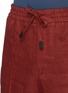  - BRIONI - Drawstring waist linen shorts