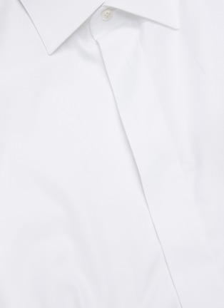  - BRIONI - Concealed button placket tuxedo shirt