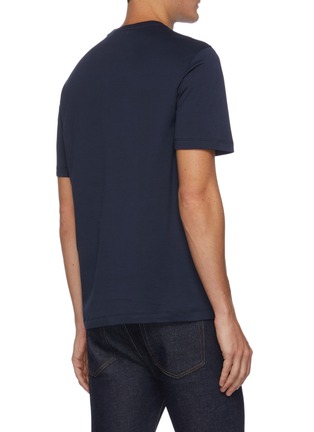 Back View - Click To Enlarge - BRIONI - Monogram embossed T-shirt