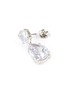 Detail View - Click To Enlarge - CZ BY KENNETH JAY LANE - Double pear cut cubic zirconia drop earrings