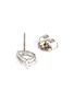 Detail View - Click To Enlarge - CZ BY KENNETH JAY LANE - Pear cubic zirconia stud earrings