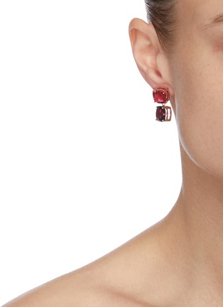 Figure View - Click To Enlarge - CZ BY KENNETH JAY LANE - Cushion cubic zirconia dangle earrings