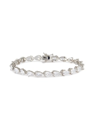 Main View - Click To Enlarge - CZ BY KENNETH JAY LANE - Pear cubic zirconia tennis bracelet